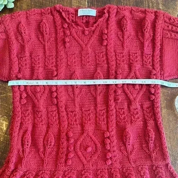 Cleo Ltd, Dublin | Hand Knitted Sweater, Red - Picture 7 of 8
